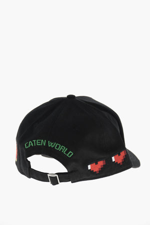 Embroidered Cotton Gabardine Baseball Cap