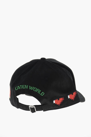 Embroidered Cotton Gabardine Baseball Cap