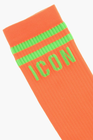 ICON 롱 골지 형광 양말