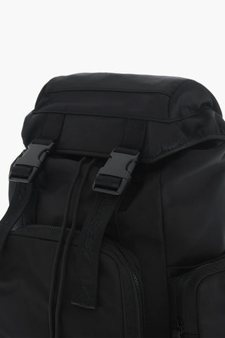 Zaino in Nylon Multitasca con Logo Stampato