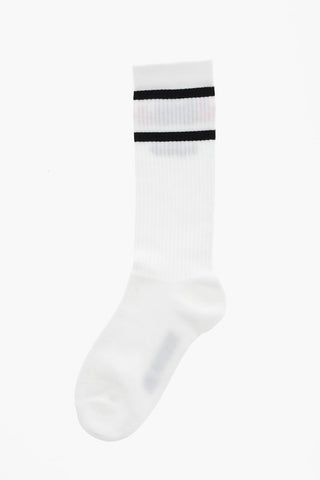ROCCO Lange Socken aus Baumwollmischung mit kontrastierendem Detail