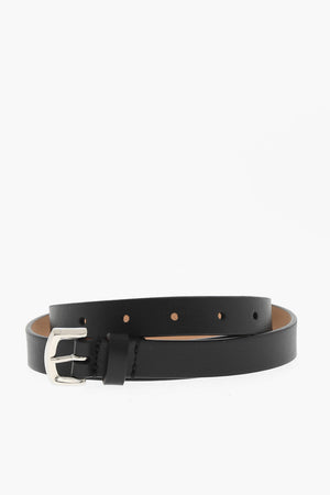 Leather Belt in Solid Color 20mm
