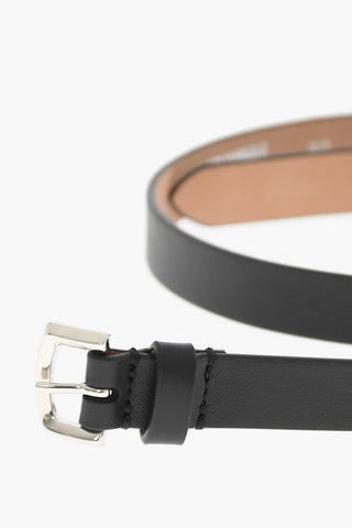 Leather Belt in Solid Color 20mm