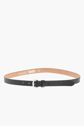 Leather Belt in Solid Color 20mm