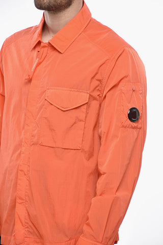 Giubbotto in Nylon a Tinta Unita con Logo
