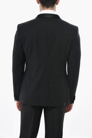 CODE Set aus Blazer und Weste mit Satin-Schalkragen
