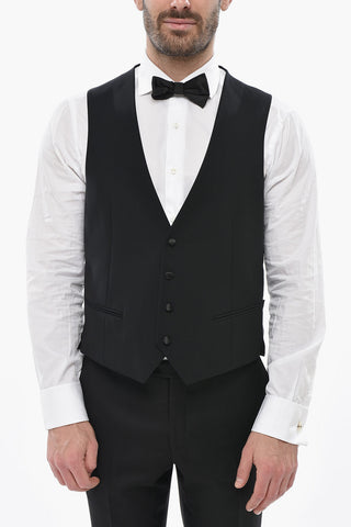 CODE Set Blazer e Gilet con Rever a Scialle in Satin