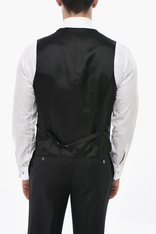 CODE Set Blazer e Gilet con Rever a Scialle in Satin