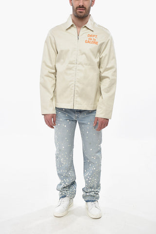 Cotton Overshirt with Zip Closure