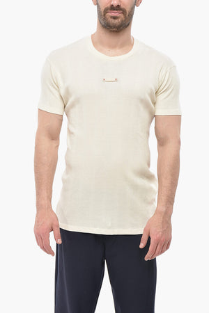 MM1 MM10 Geripptes T-Shirt Mit Rundhalsausschnitt