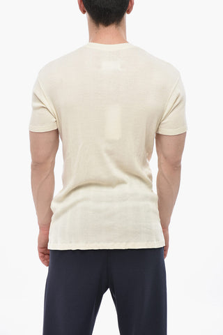 MM1 MM10 Geripptes T-Shirt Mit Rundhalsausschnitt