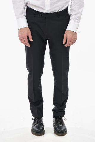 CODE Doppelreiher-Anzug mit Spitzenrevers in Satin