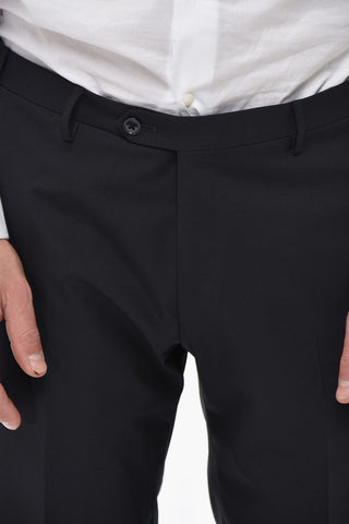 CODE Doppelreiher-Anzug mit Spitzenrevers in Satin