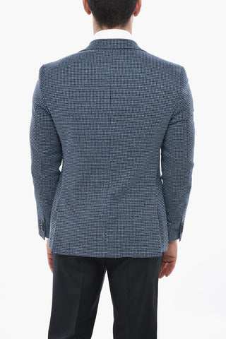 CC COLLECTION Halbgefüttertes Blazer mit Hahnentritt-Muster
