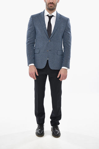 CC COLLECTION Halbgefüttertes Blazer mit Hahnentritt-Muster