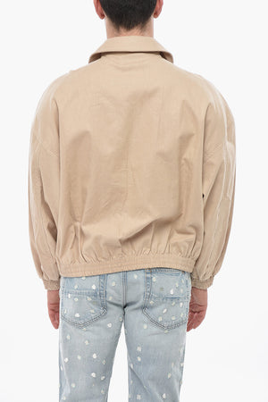 Overshirt KENDRICK In Lino e Cotone con Logo Tono su Tono