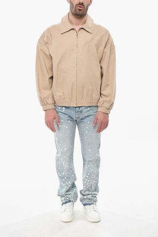 Overshirt KENDRICK In Lino e Cotone con Logo Tono su Tono