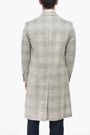 CIRCLE Cappotto in Lana Vergine con Motivo District Check