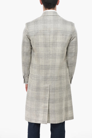 CIRCLE Virgin Wool Coat With District Check Pattern