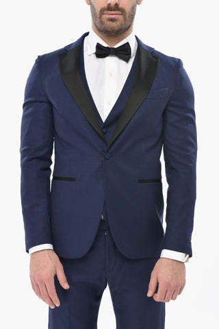 CC COLLECTION 3-Piece Ceremony Suit REWARD With Satin Lapel