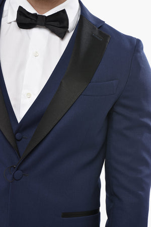 CC COLLECTION 3-Piece Ceremony Suit REWARD With Satin Lapel