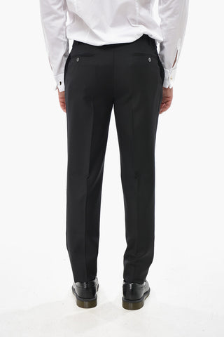 CODE 3-Piece Virgin Wool Suit with Satin Peak Lapel