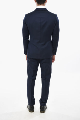 Virgin Wool Ceremony Suit With Satin Lapel