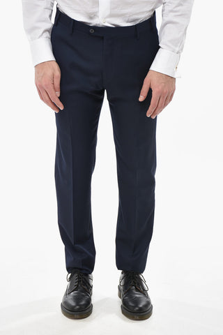 Virgin Wool Ceremony Suit With Satin Lapel
