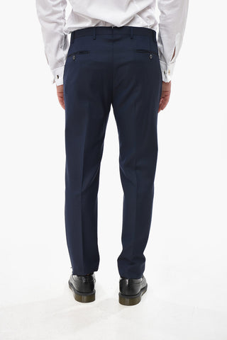 Virgin Wool Ceremony Suit With Satin Lapel