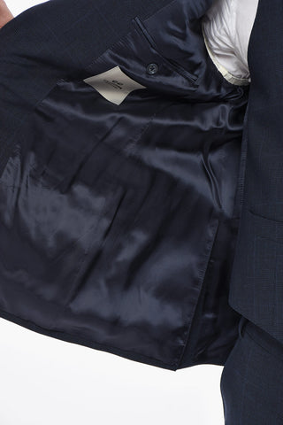 CC COLLECTION 3-Piece Wool-Blend Suit in District Check