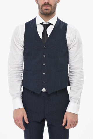 CC COLLECTION 3-Piece Wool-Blend Suit in District Check
