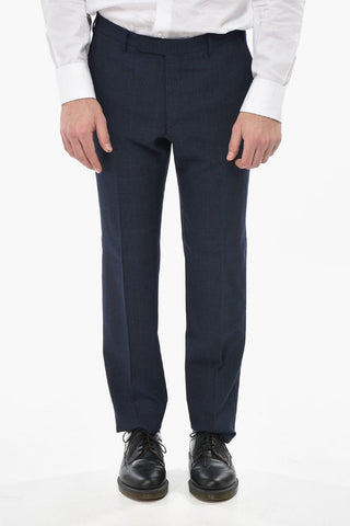CC COLLECTION 3-Piece Wool-Blend Suit in District Check