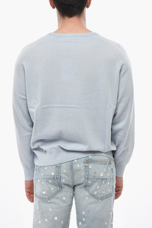 Maglia in Misto Lana con Collo a V