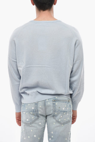 Maglia in Misto Lana con Collo a V