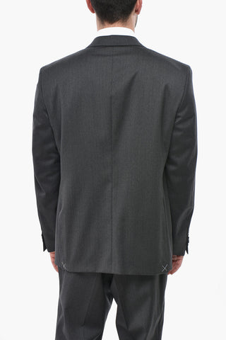 CC COLLECTION Virgin Wool Suit with Flap Pockets