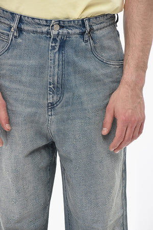 Regular Fit Jeans HAND PILLED with 29cm Raw Hem