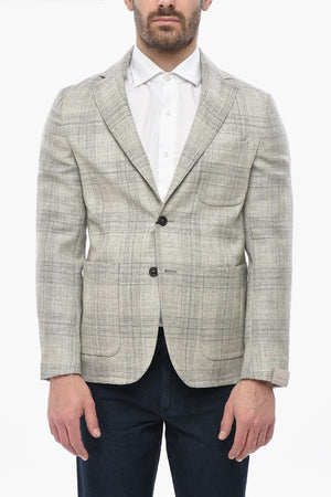 CIRCLE Virgin Wool Lined Blazer District Check