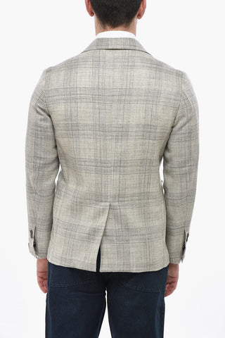 CIRCLE Virgin Wool Lined Blazer District Check
