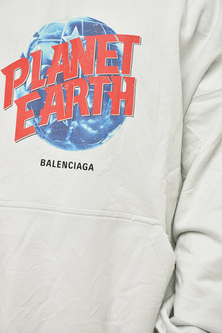 Cotton Vintage-Effect Hoodie with Patch Pocket