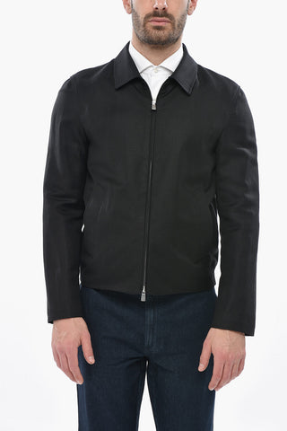 CIRCLE Lightweight Linen-Blend Jacket with Front Zip
