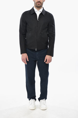 CIRCLE Lightweight Linen-Blend Jacket with Front Zip