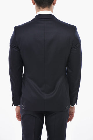 CC COLLECTION 3-Piece Virgin Wool Suit With Classic Lapel