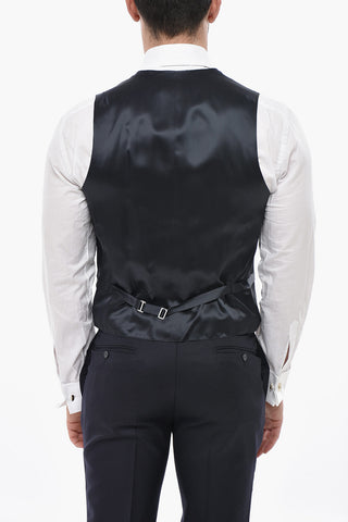 CC COLLECTION 3-Piece Virgin Wool Suit With Classic Lapel