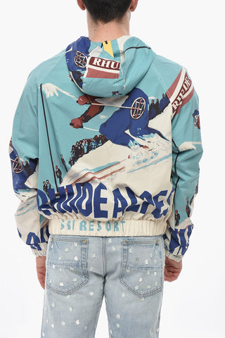 Lightweight Printed Anorak with Maxi Patch Pocket