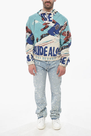 Lightweight Printed Anorak with Maxi Patch Pocket