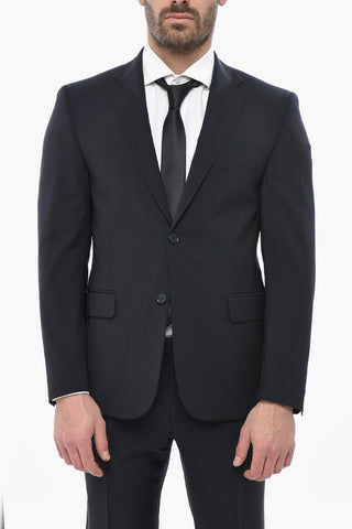 CC COLLECTION Anzug aus Schurwolle mit klassischem Revers
