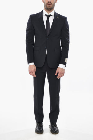 CC COLLECTION Stretch Wool Suit REFINED with Peak Lapel