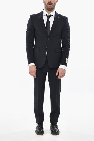 CC COLLECTION Stretch Wool Suit REFINED with Peak Lapel