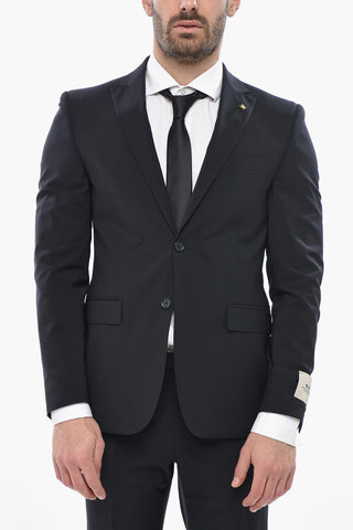 CC COLLECTION Stretch Wool Suit REFINED with Peak Lapel