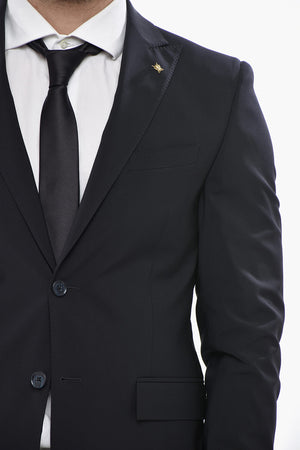 CC COLLECTION Stretch Wool Suit REFINED with Peak Lapel